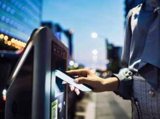 Scanning a QR code on a public terminal